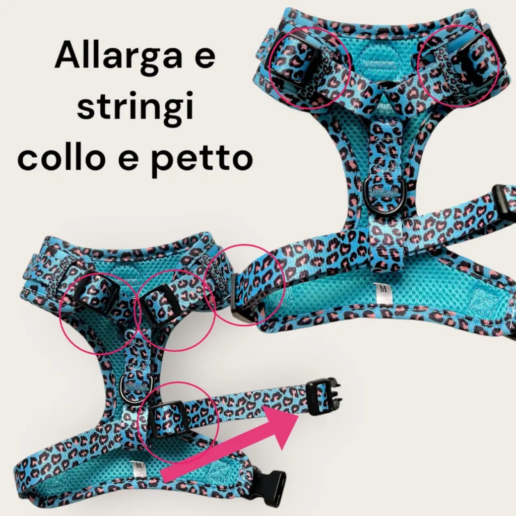 Pettorina ad H Morbida Jungle Leopard