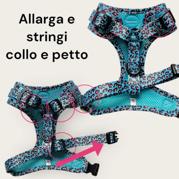 Pettorina ad H Morbida Jungle Leopard L Pettorina ad H Morbida Jungle Leopard L