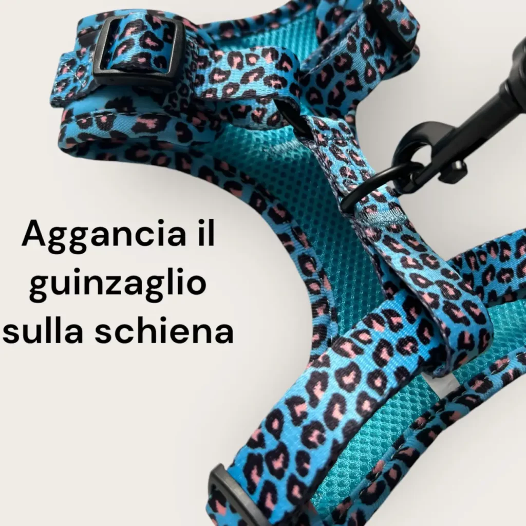 Pettorina ad H Morbida Jungle Leopard