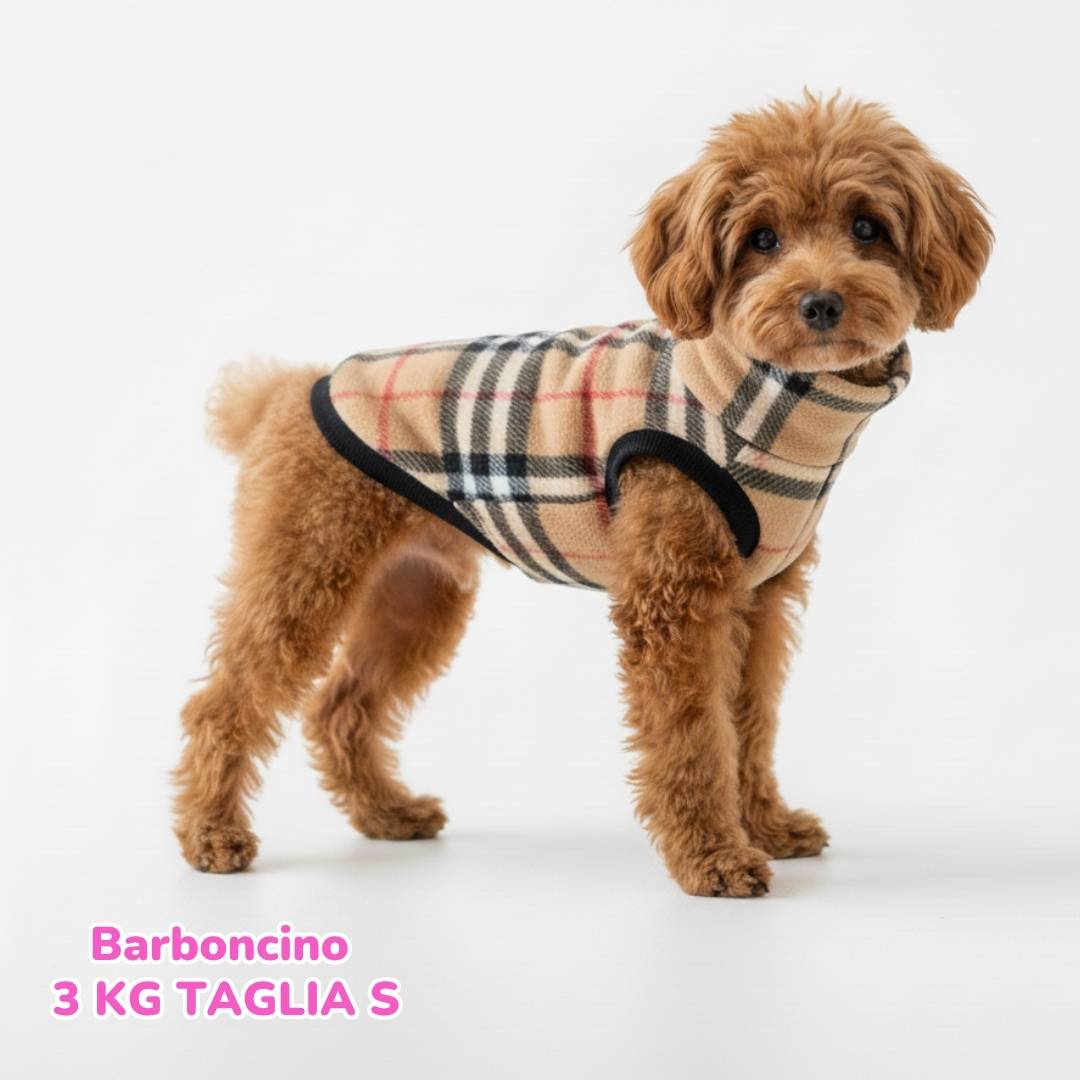 Pile Pelliccia Tartan Beige