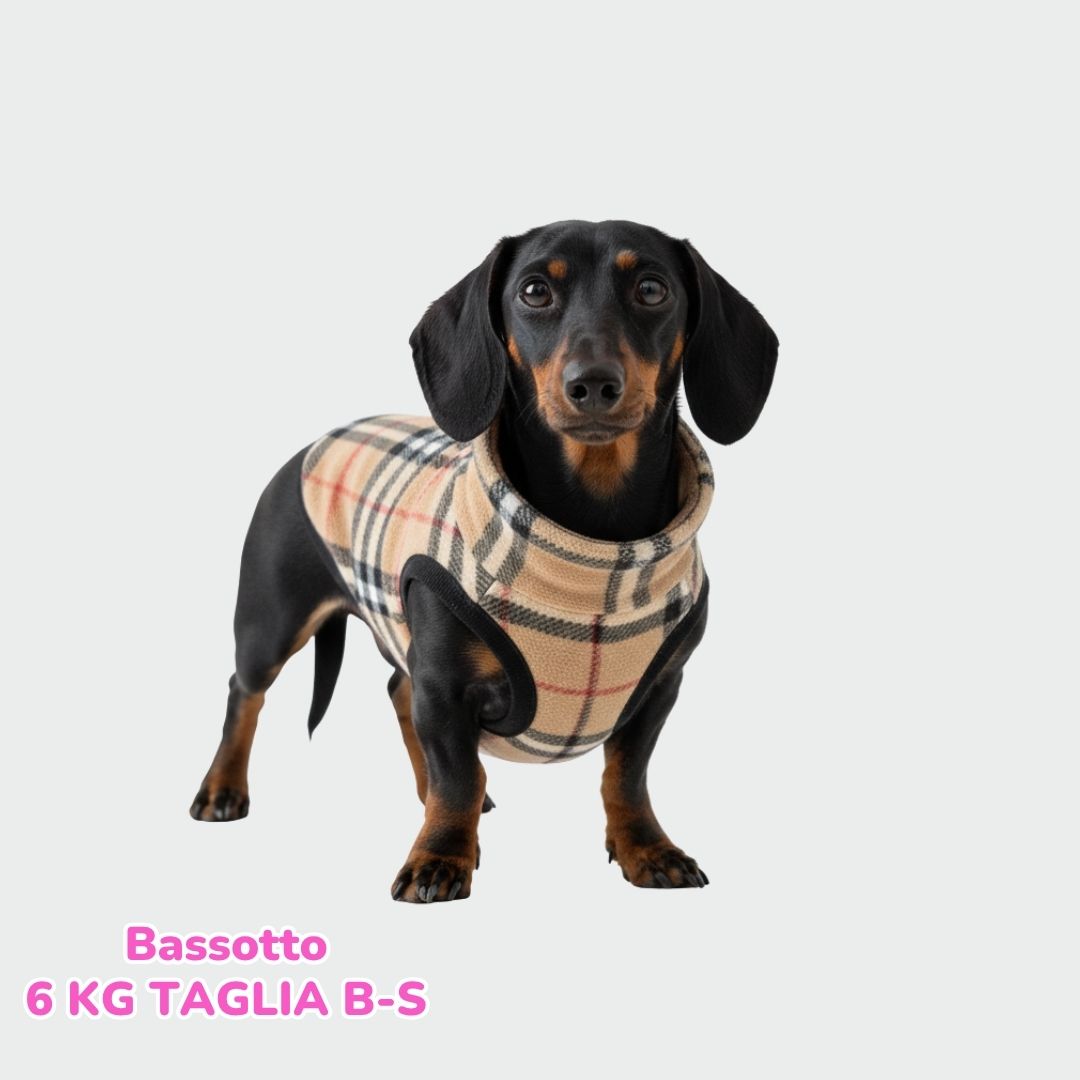 Pile Pelliccia Tartan Beige