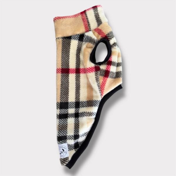 Pile Pelliccia Tartan Beige