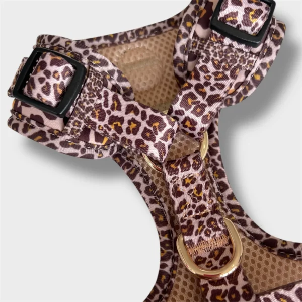 Pettorina ad H Morbida Golden Leopard