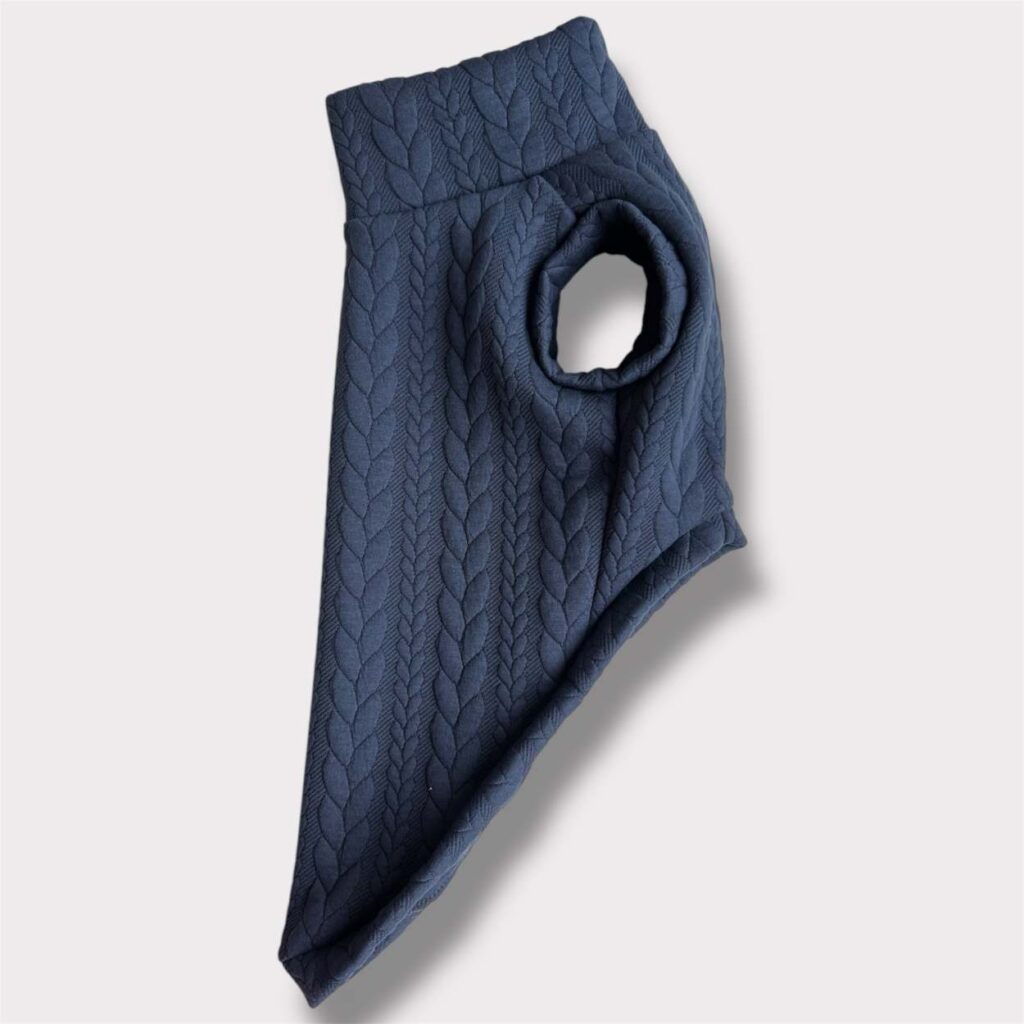 Maglione a Coste Blu