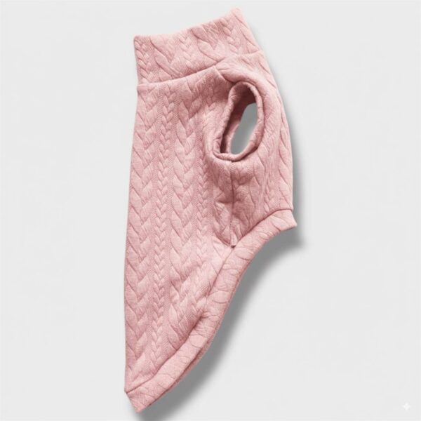 Maglione a Coste Rosa