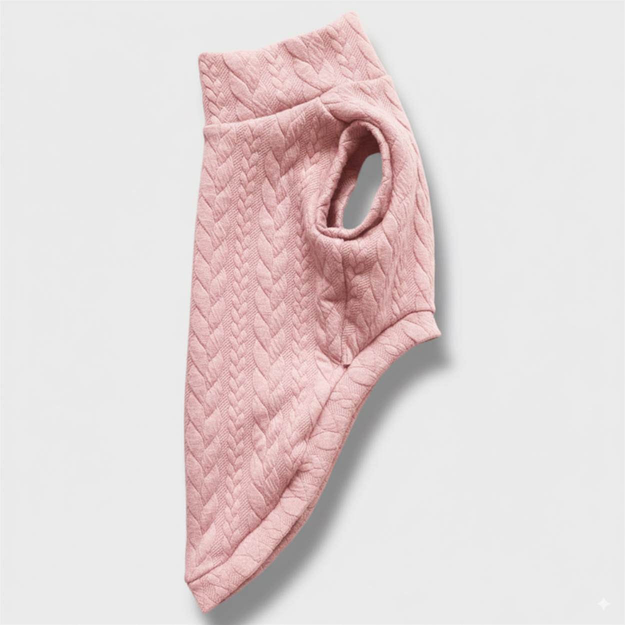 Maglione a Coste Rosa