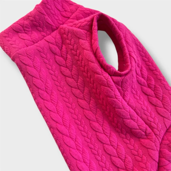 Maglione a Coste Fucsia