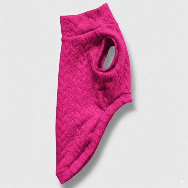 Maglione a Coste Fucsia