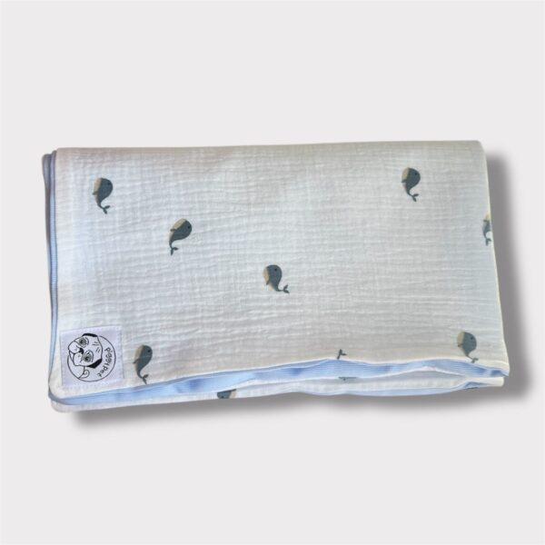 Copertina Cotone Balene