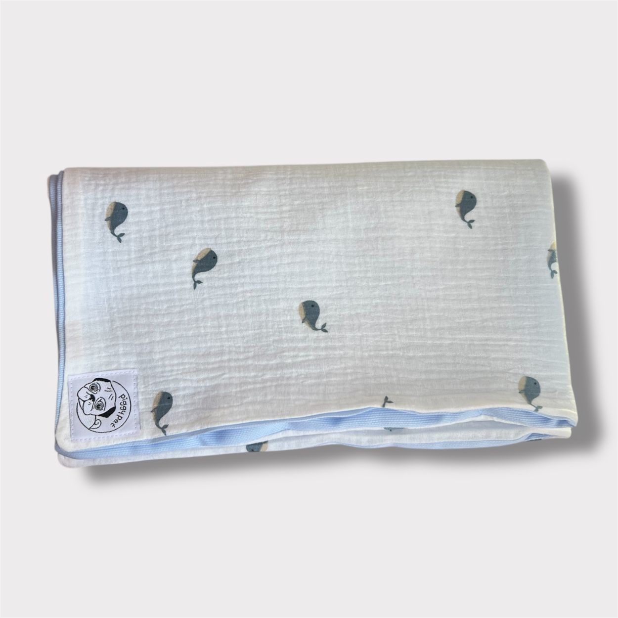 Copertina Cotone Balene