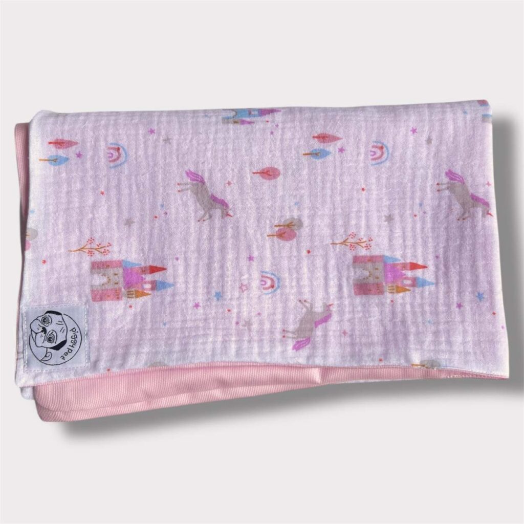 Copertina Cotone Unicorni e Castelli