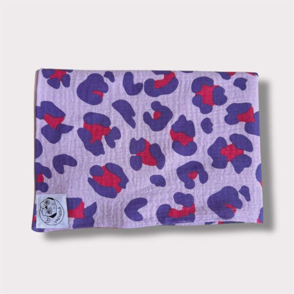 Copertina Cotone Violet Leopard