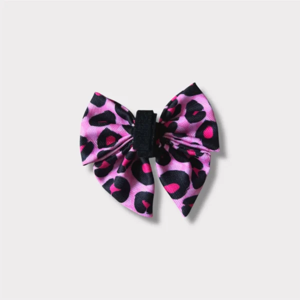 bow blush leopard