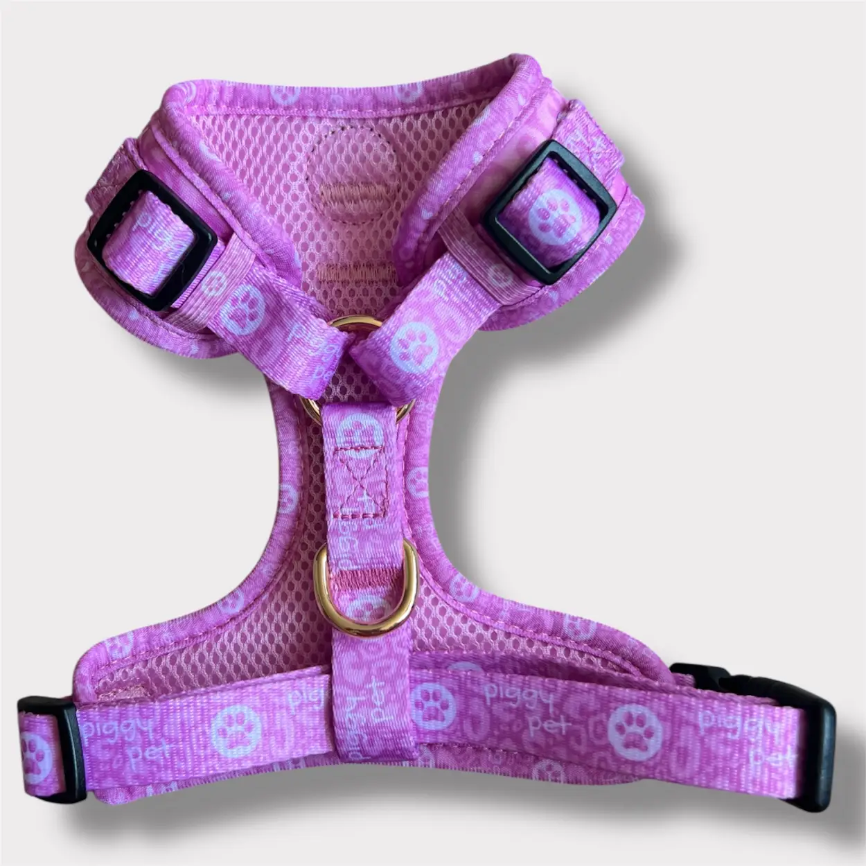 Pettorina ad H Regolabile Lilac Monogram