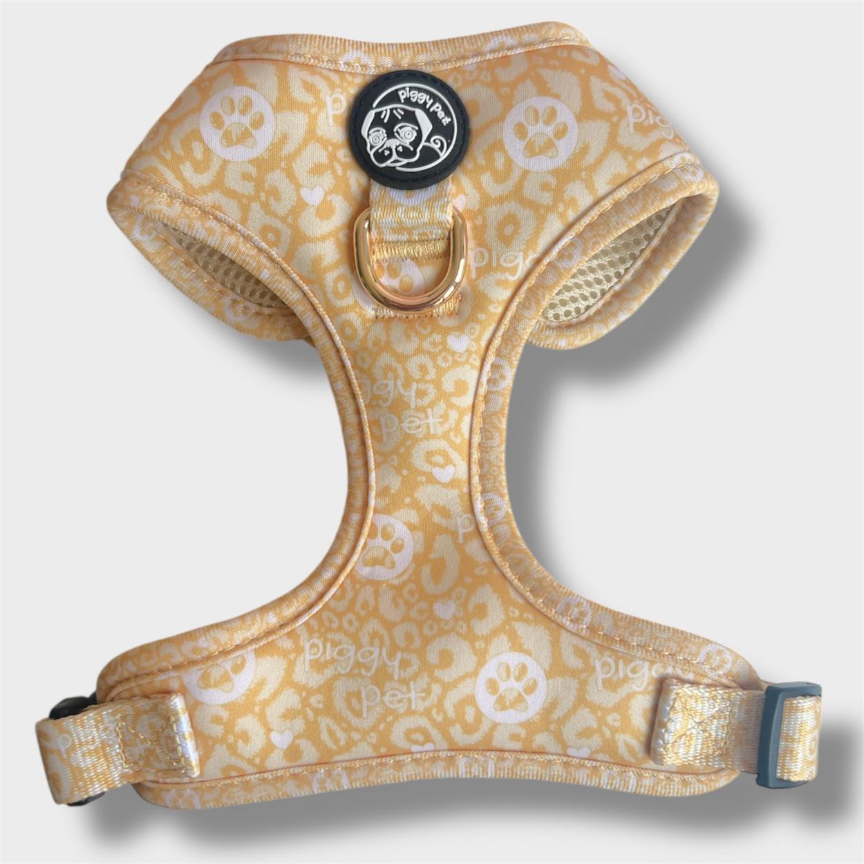 Pettorina ad H Regolabile Gold Monogram