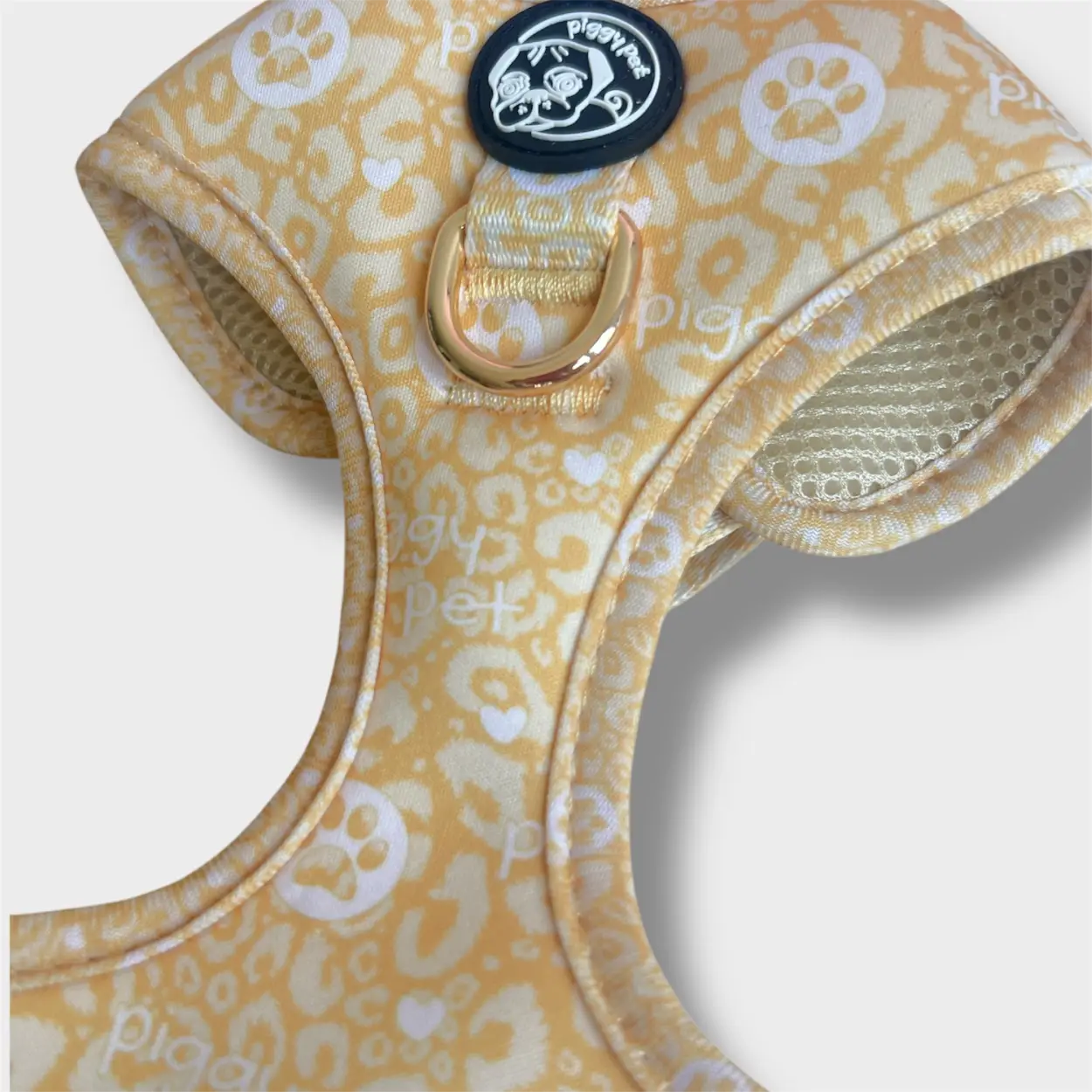 Pettorina ad H Regolabile Gold Monogram