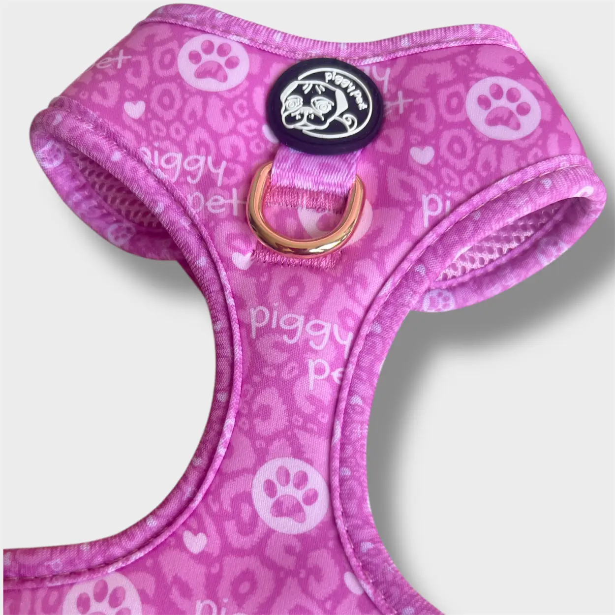 Pettorina ad H Regolabile Lilac Monogram