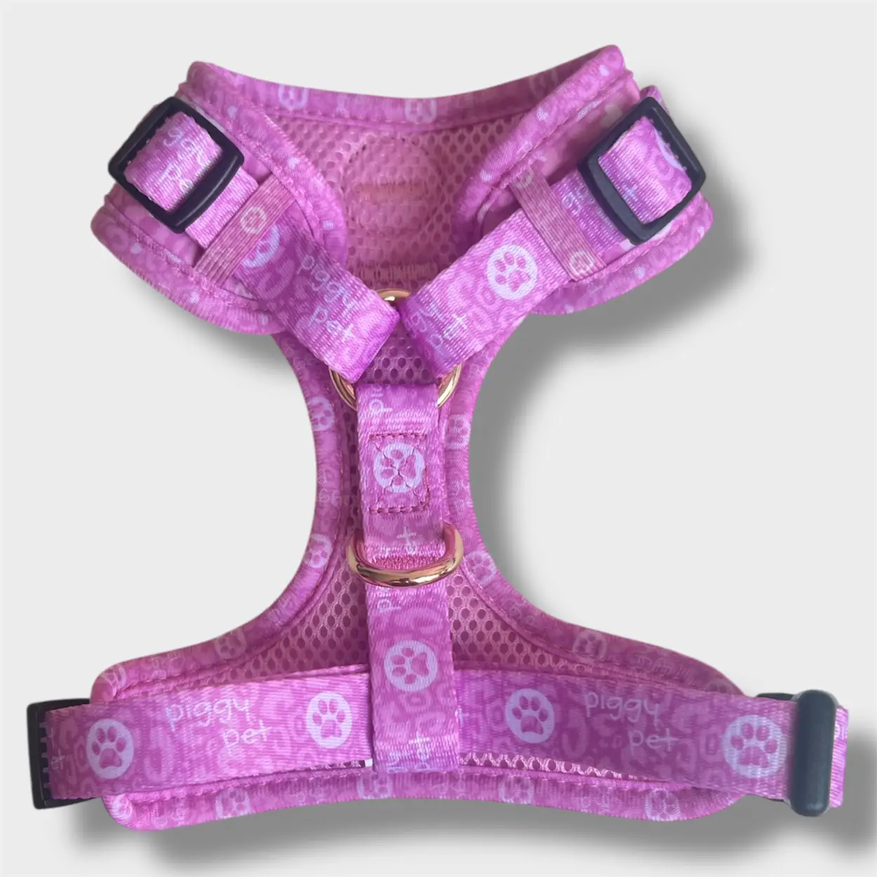 Pettorina ad H Regolabile Lilac Monogram