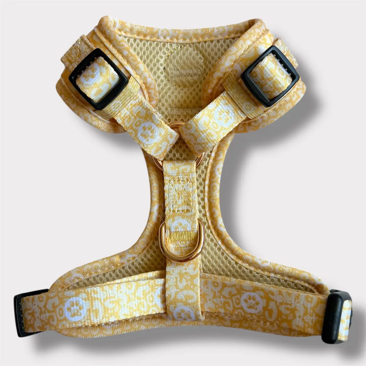 Pettorina ad H Regolabile Gold Monogram