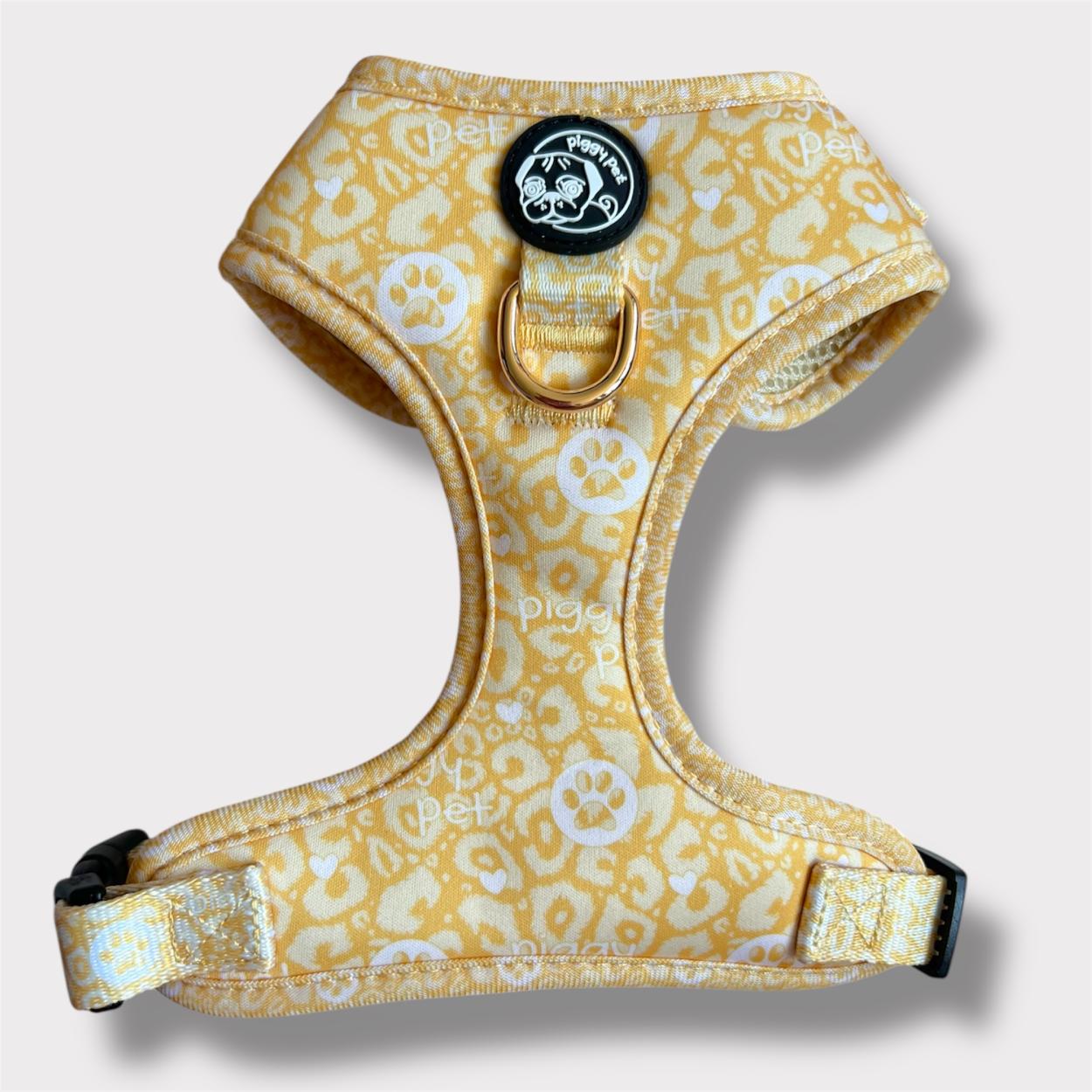Pettorina ad H Regolabile Gold Monogram