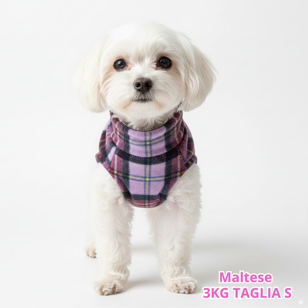 Pile Tartan Lilac