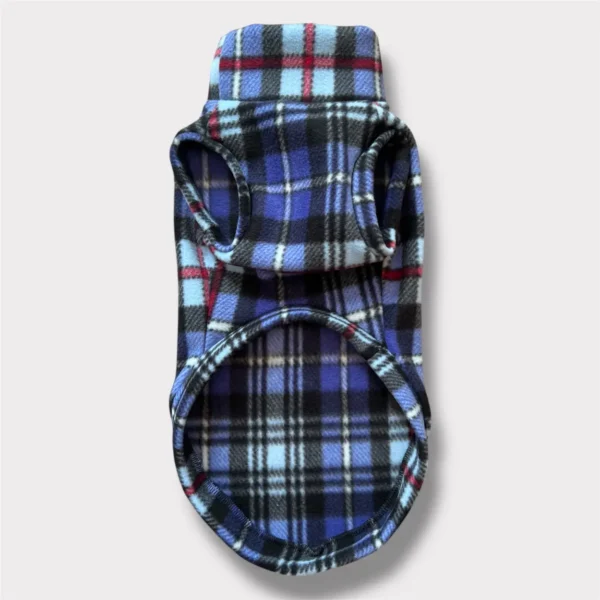 pile tartan blue