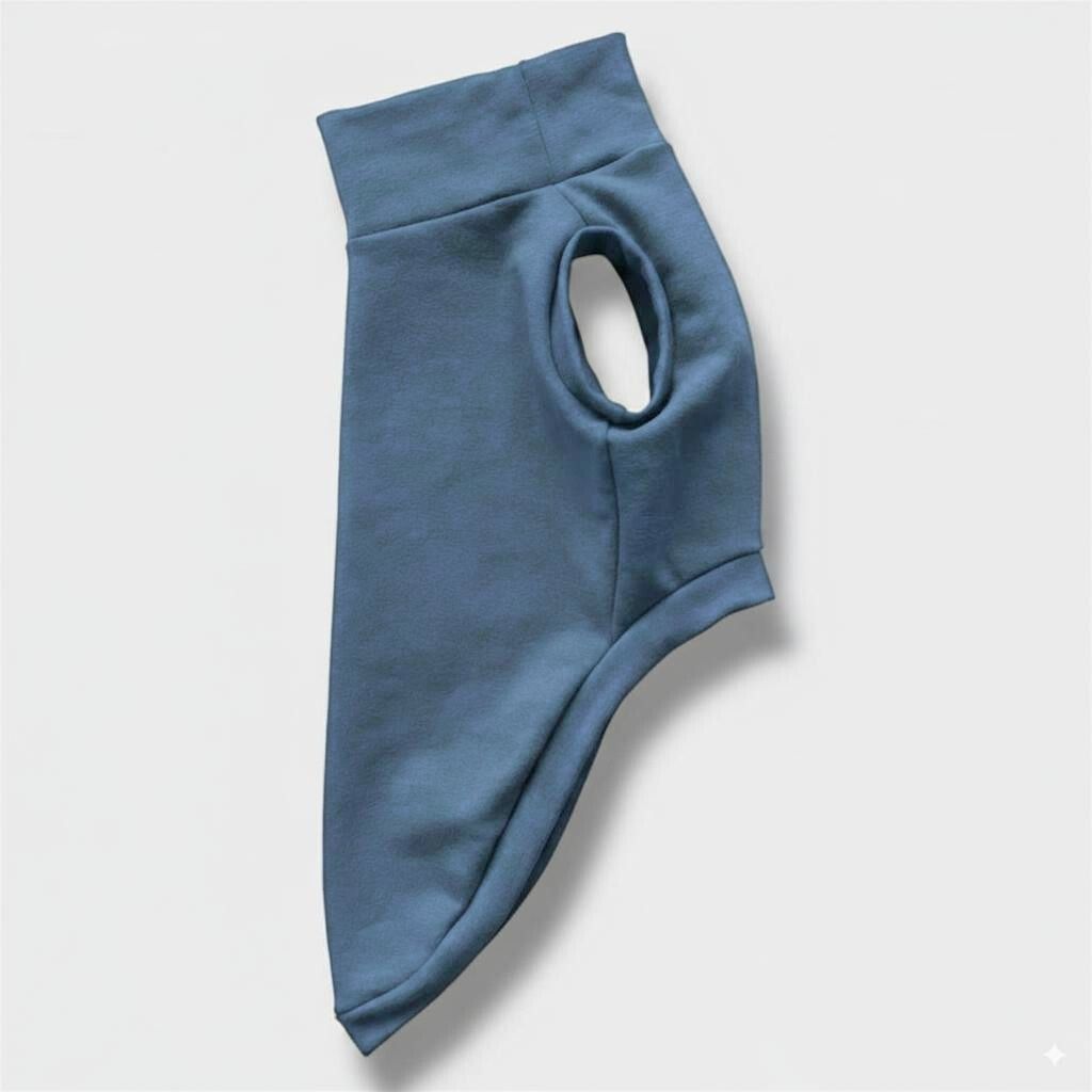 Felpa Invernale Garzata Blu