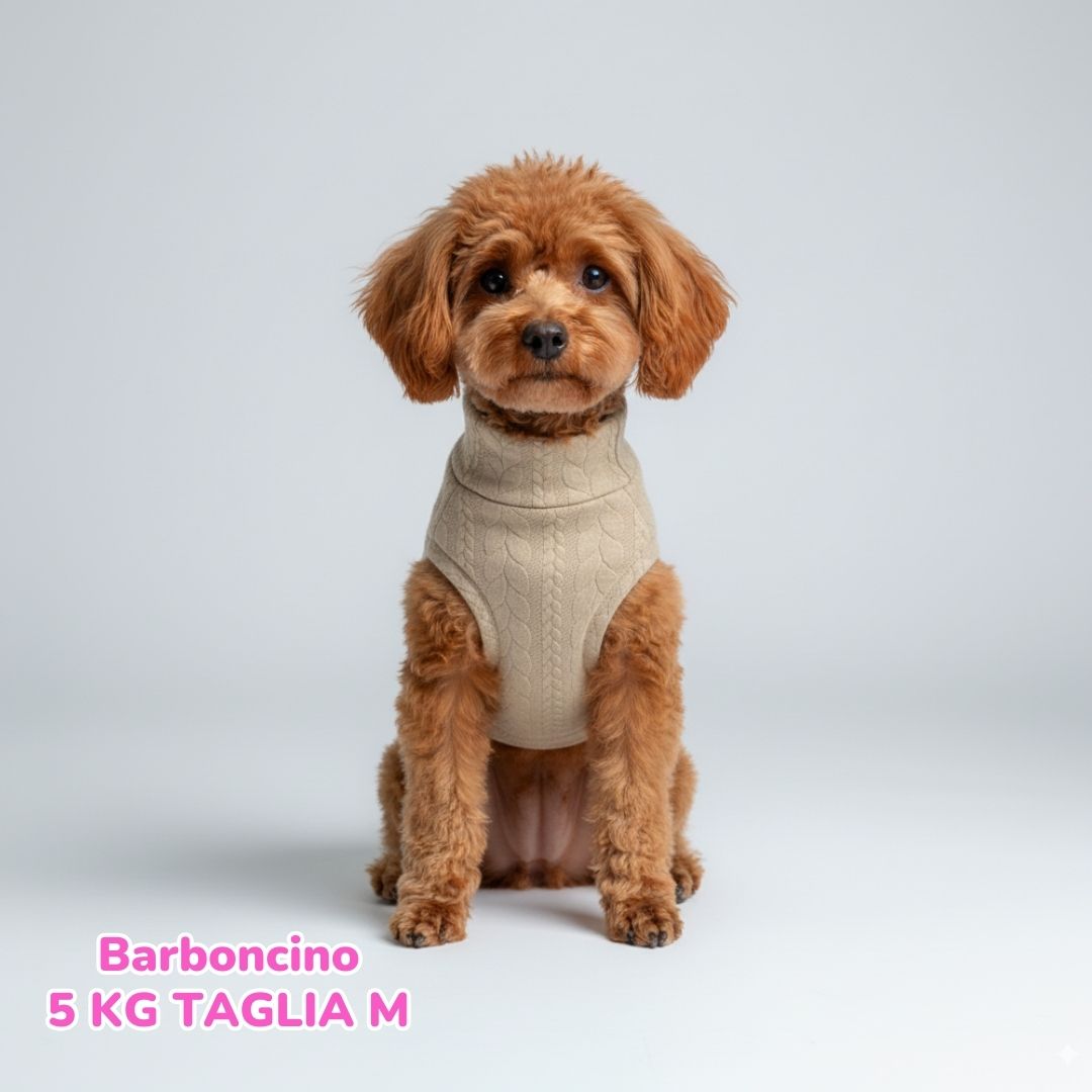 Maglione a Coste Beige