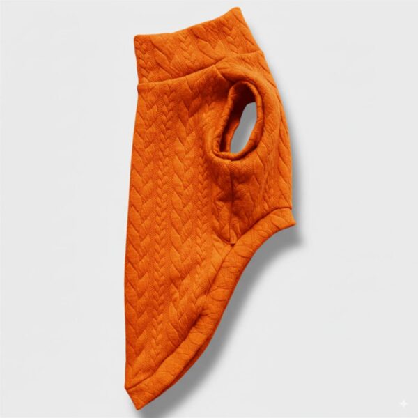 Maglione a Coste Arancione