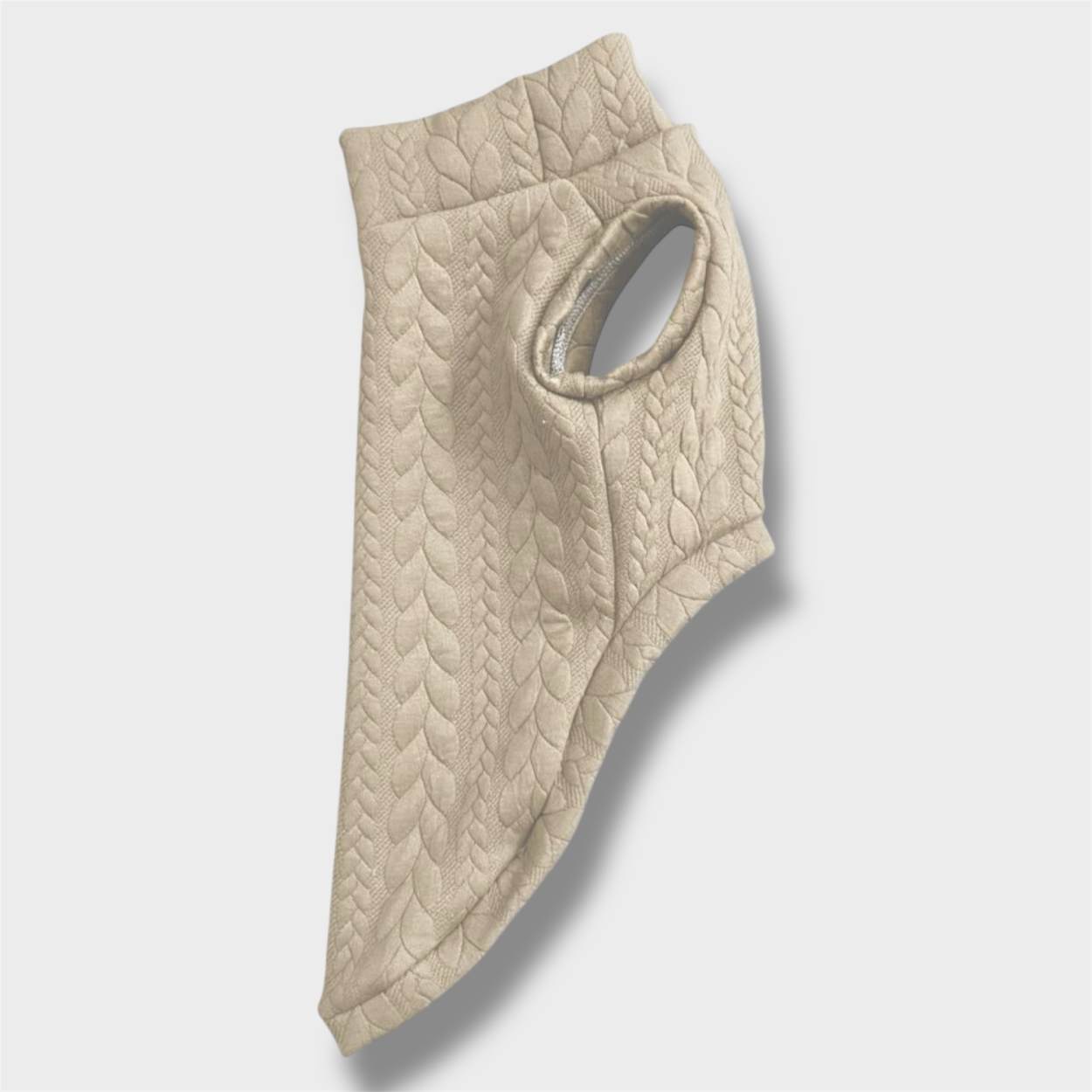 Maglione a Coste Beige