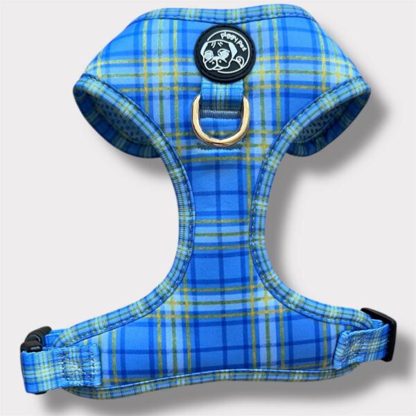 Pettorina ad H Morbida Tartan Royal - Blue