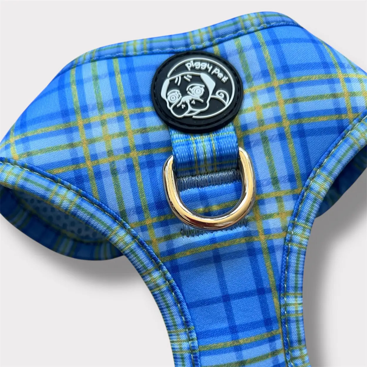 Pettorina ad H Morbida Tartan Royal - Blue