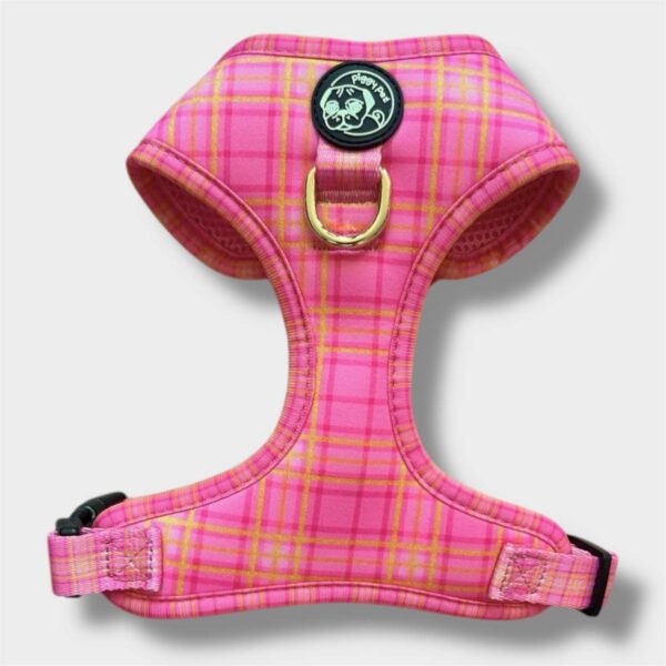 Pettorina ad H Morbida Tartan Royal - Pink