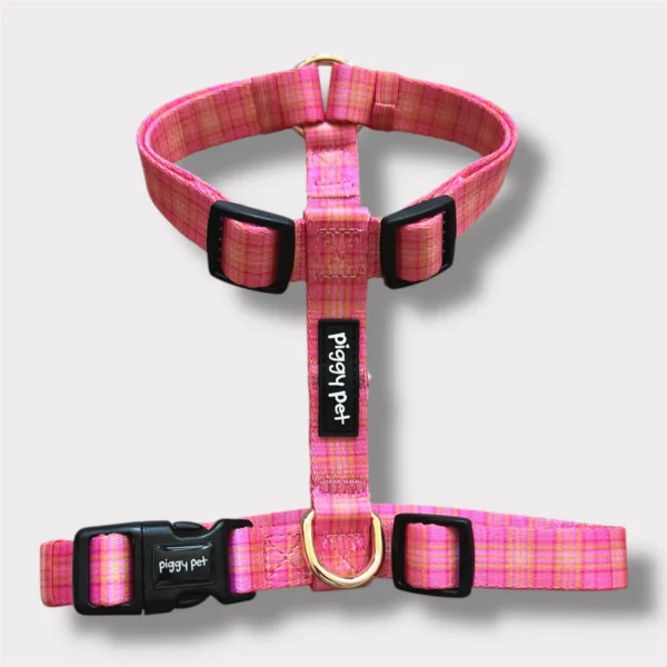 Pettorina ad H Tartan Royal - Pink