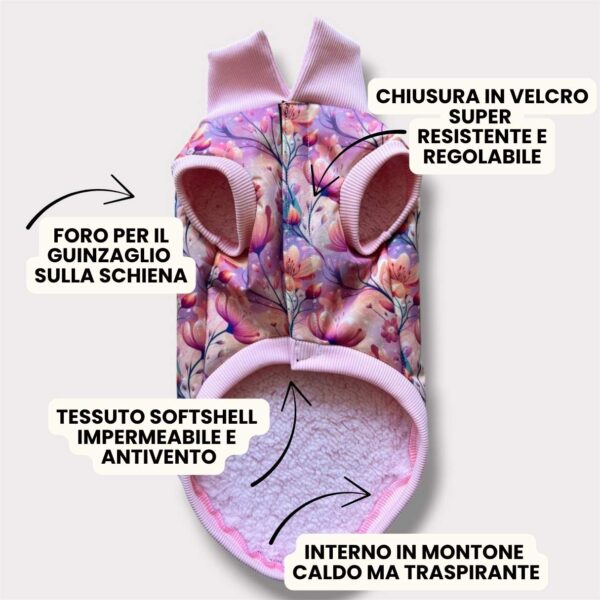 Cappottino Invernale Impermeabile Fiori