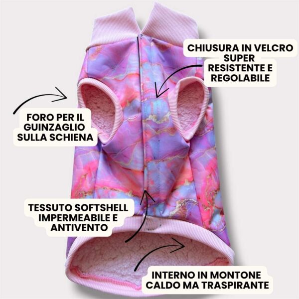 Cappottino Invernale Impermeabile Marmo Rosa Cappottino Invernale Impermeabile Marmo Rosa