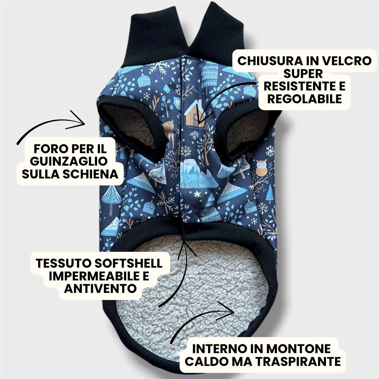 Cappottino Invernale Impermeabile Bosco Innevato