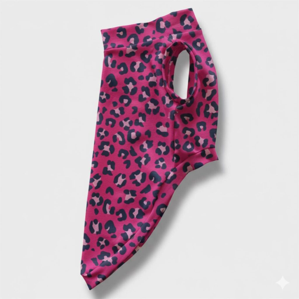 Felpa Cotone Leopard Rosa