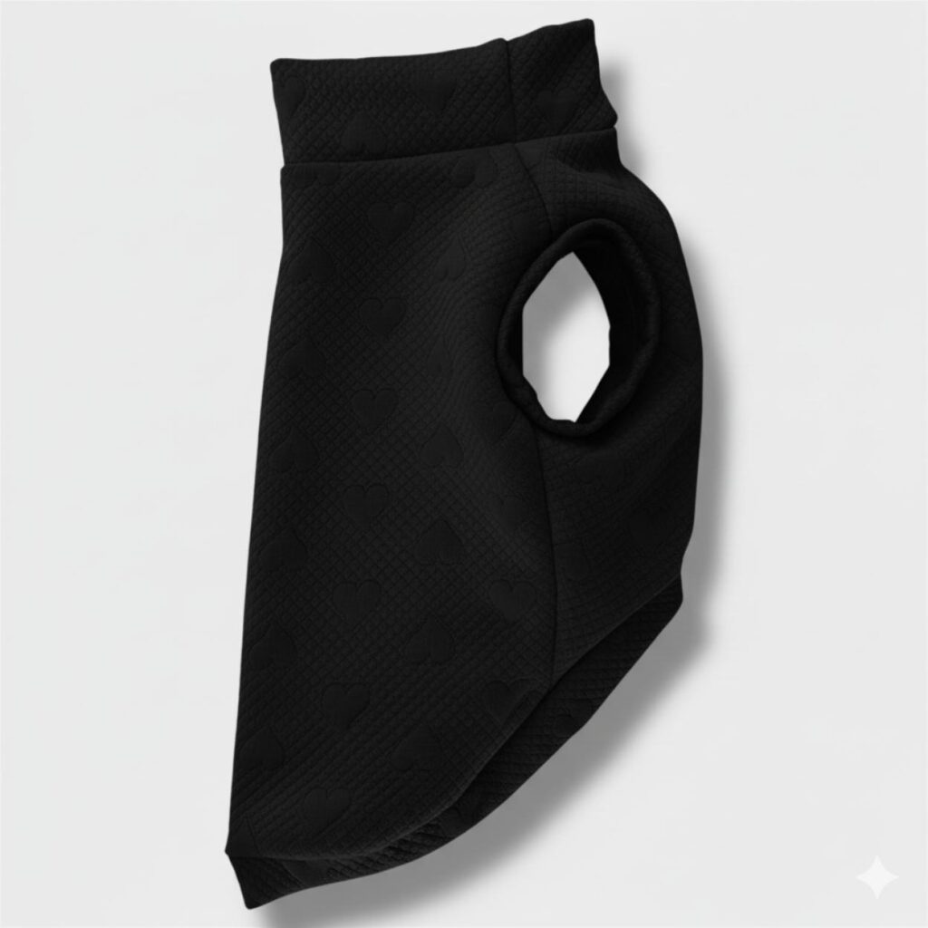 Maglione a Cuoricini Nero