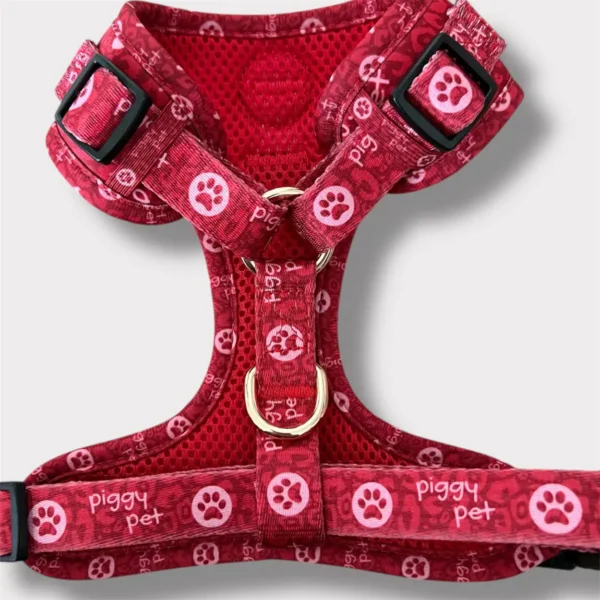 Pettorina ad H Morbida Monogram Rouge