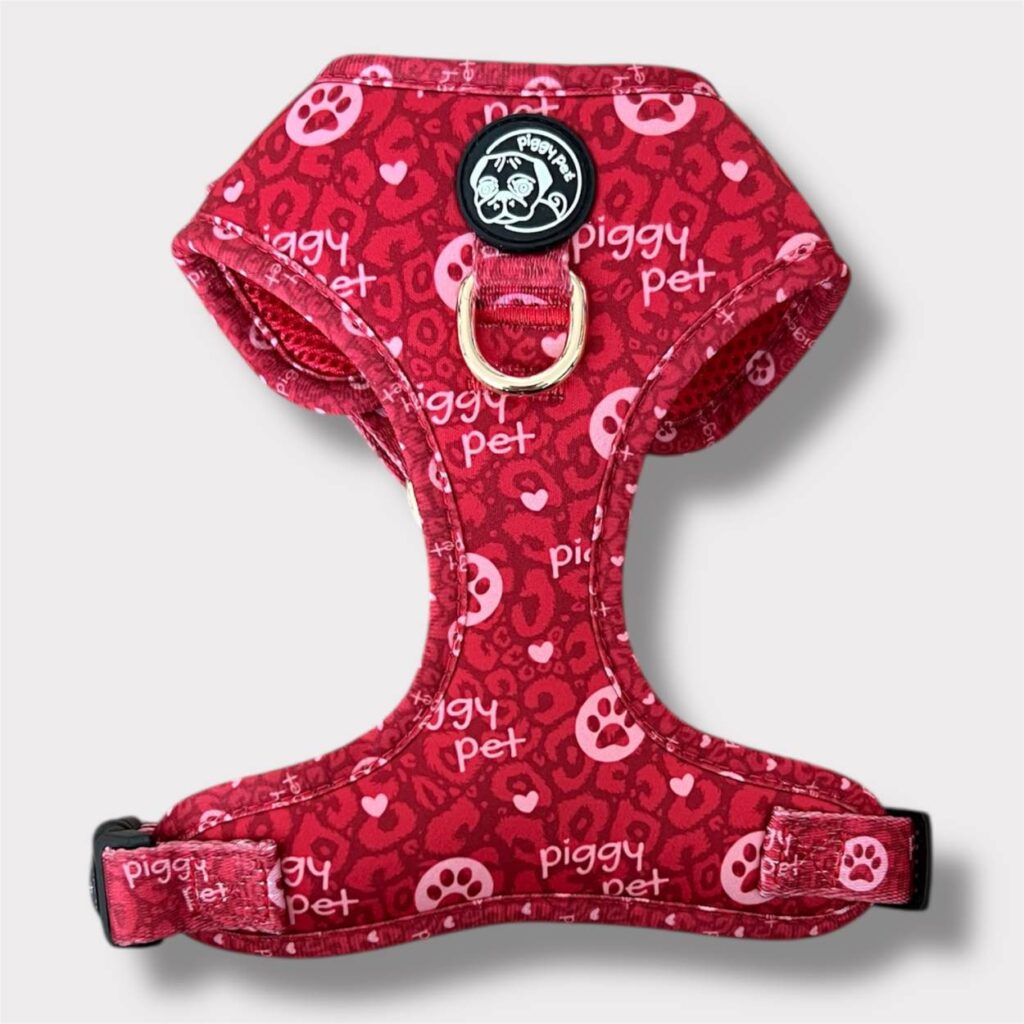 Pettorina ad H Morbida Monogram Rouge