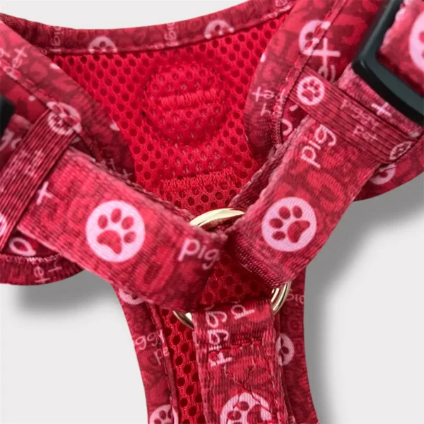 Pettorina ad H Morbida Monogram Rouge