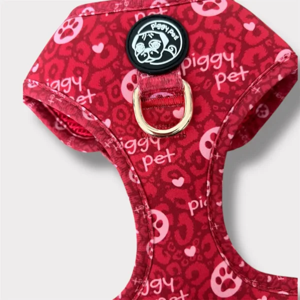 Pettorina ad H Morbida Monogram Rouge