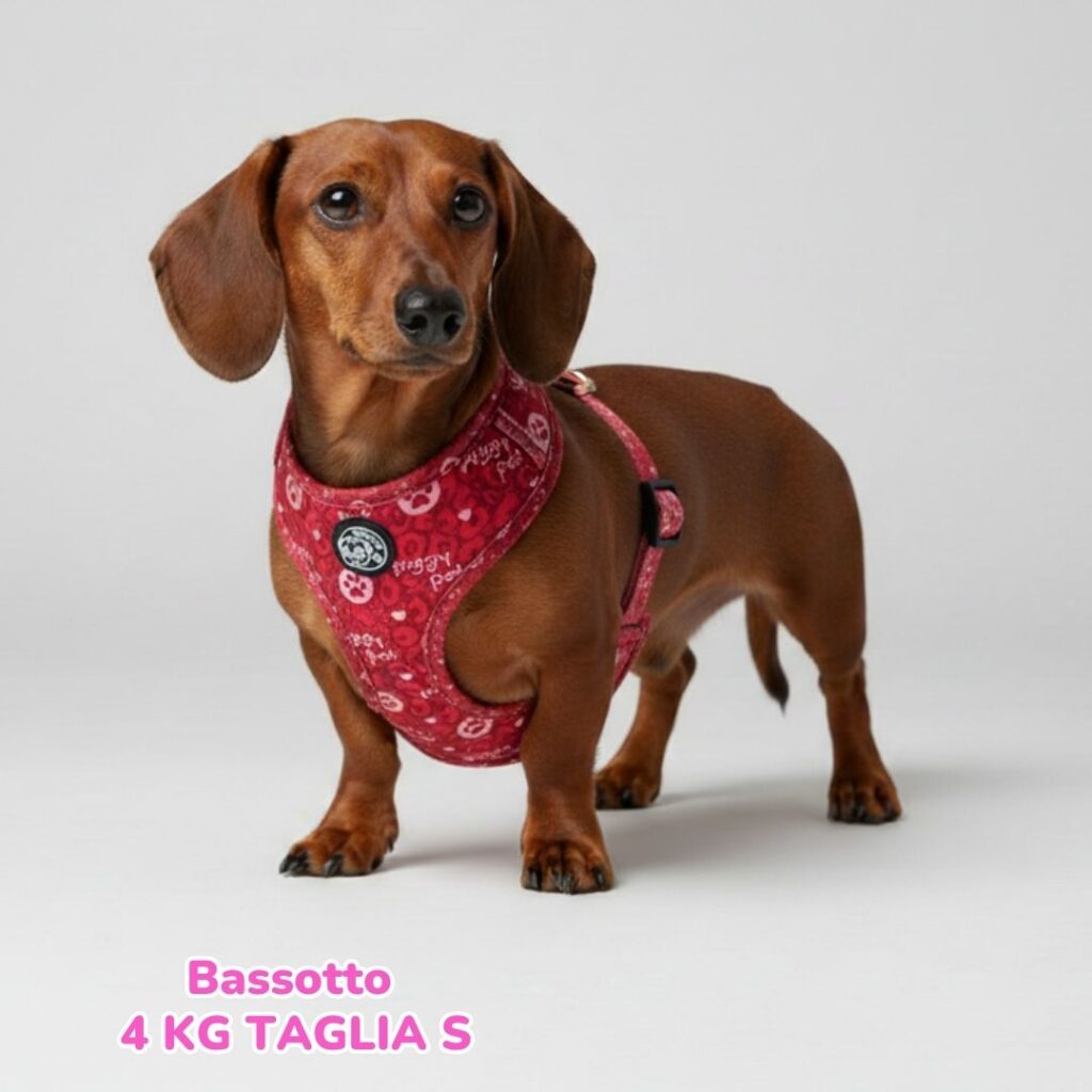 Pettorina ad H Morbida Monogram Rouge