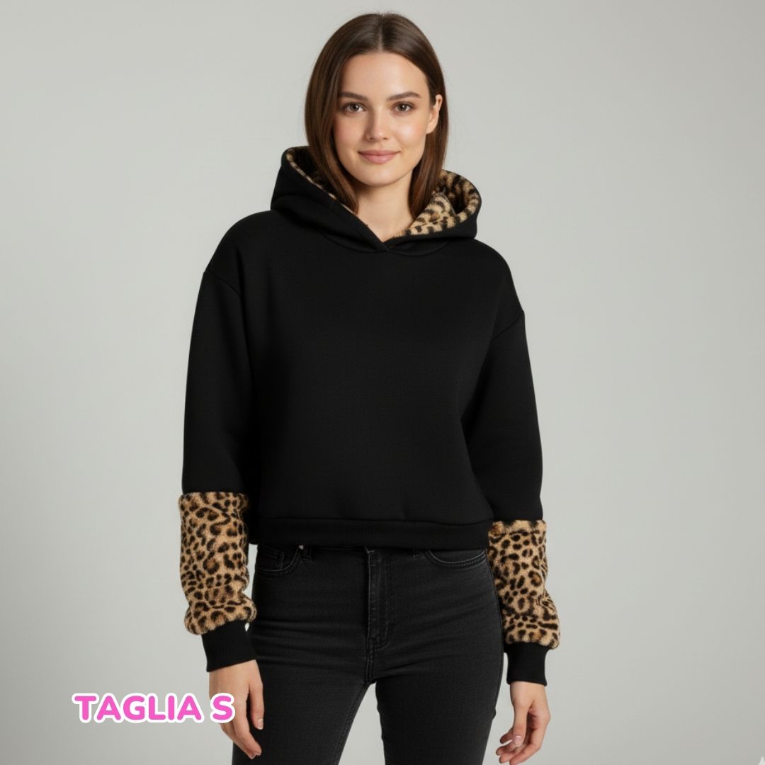 Felpa da donna Leopard