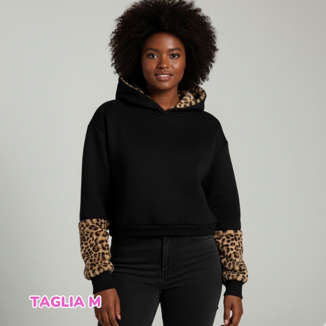 Felpa da donna Leopard