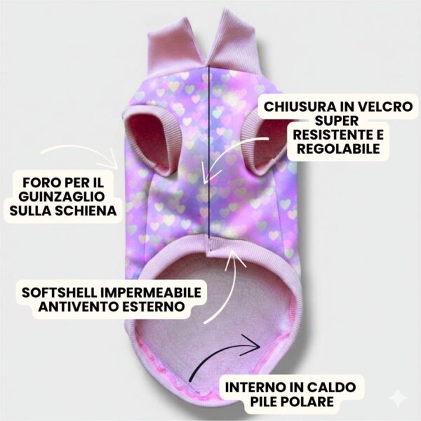 Cappottino Invernale Impermeabile Cuoricini