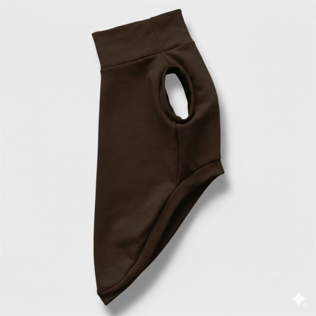 Felpa Invernale Garzata Marrone