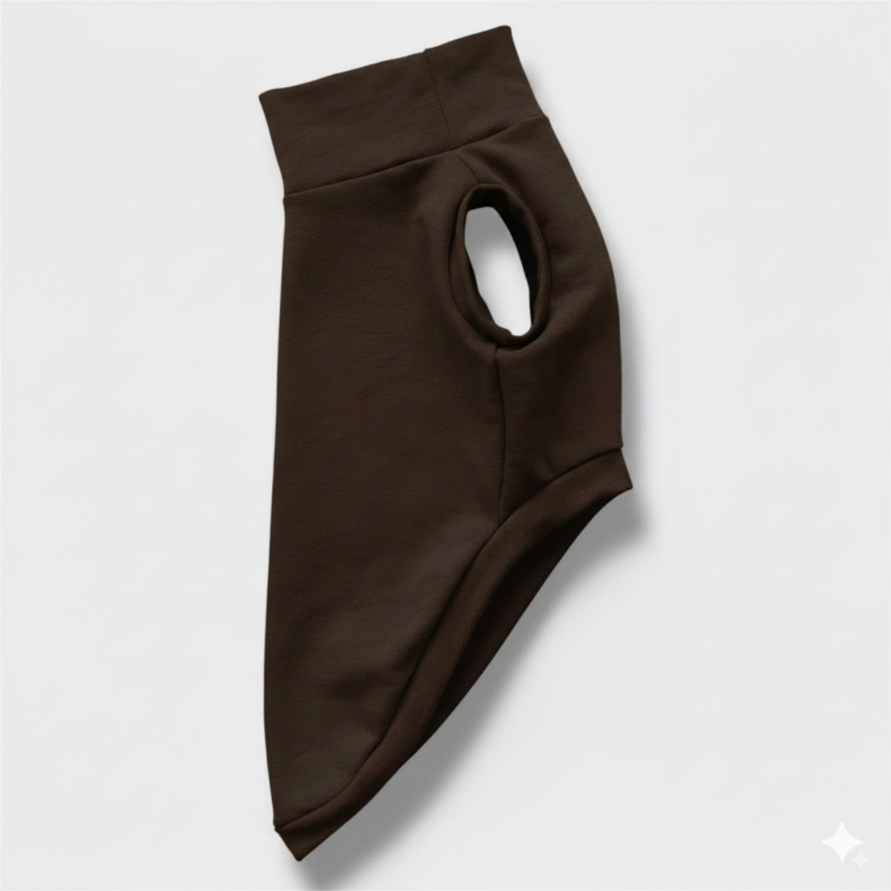 Felpa Invernale Garzata Marrone