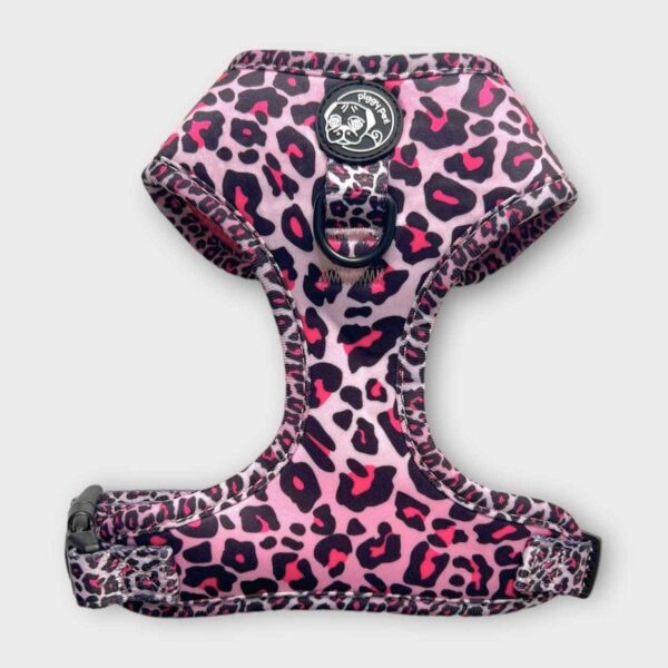 Pettorina ad H Morbida Pink Leopard